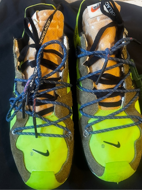Nike Other - Nike Men’s Neon Green and Olive Suede Mesh Sneakers